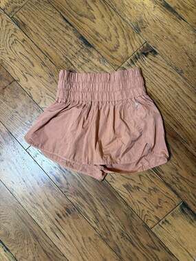 FP Movement The Way Home High-Rise Shorts in Rosewater